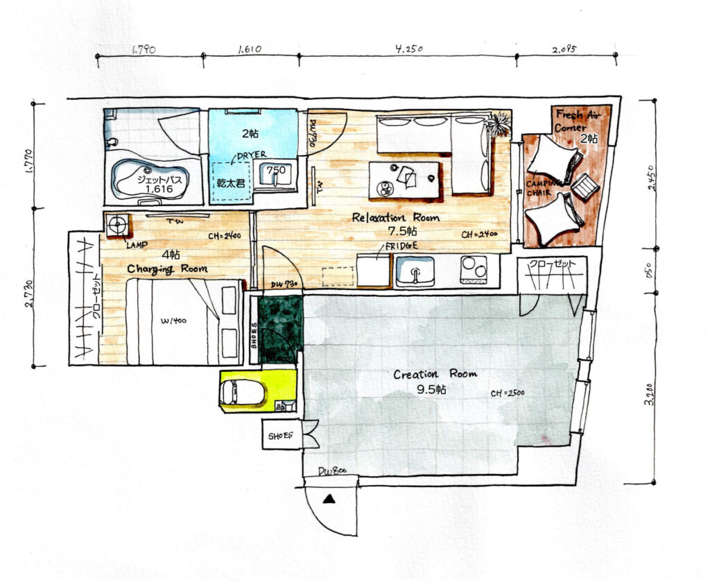 ワークスペース付き賃貸